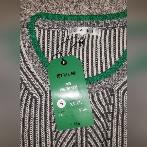 CAbi|NWT| Cable Knit Hi-lo Sleeveless Tank Top - Picture 2 of 5